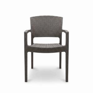 Al-Jawahir Rattan Side Chair {Gray غريج }