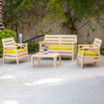 Riviera 4-seater sofa set Beige