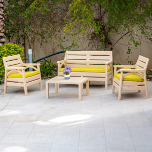 Riviera 4-seater sofa set Beige