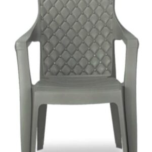 Al-Jawahir Rattan Side Chair – Samba{Gray غريج }