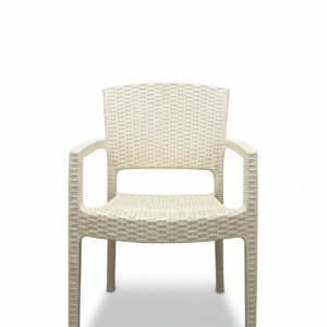 Al-Jawahir Rattan Side Chair blanco – Samba