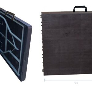 Samba Paradise 180 cm Folding Table (Suitcase Style) MARRÓN [ بني ]